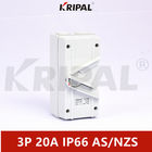KRIPAL 3 Kutuplu 20A Su Geçirmez İzolatör Anahtarı UKF IP66 Avustralya standardı