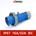 5P 16A Üç Fazlı IP67 IEC Standart Endüstriyel Priz Toz Geçirmez