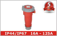 Kırmızı 4 Pinli 3H Endüstriyel Fiş ve Konnektörler için Reefer Konteyner