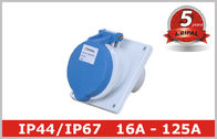 IP44 IP67 Panel Montajlı Endüstriyel Soket 16A 32A 63A 125A Güç