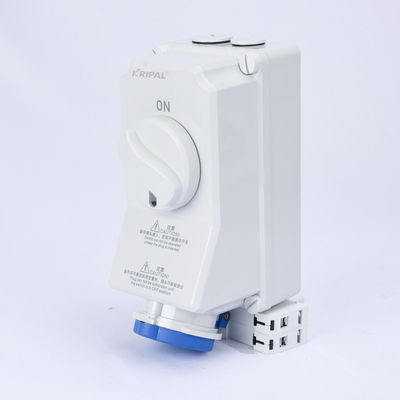 IP44 3P 16A 220V Endüstriyel Mekanik Kilit Anahtar Soketi 6H