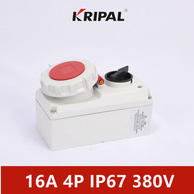 Tek Fazlı Mekanik Kilit Güç Soketi IP67 380V 3P 4P 5P