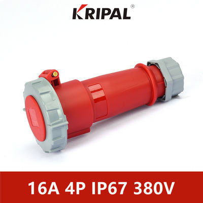 IP67 16A 32A PC Endüstriyel Üç Fazlı Konnektör IEC Standardı