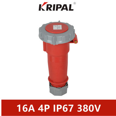 IP67 16A 32A PC Endüstriyel Üç Fazlı Konnektör IEC Standardı