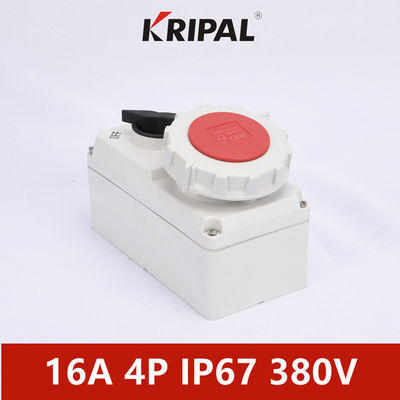 Tek Fazlı Mekanik Kilit Güç Soketi IP67 380V 3P 4P 5P