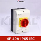 4P 40A IP65 230-440V Yük İzolatörü Su Geçirmez AC İzolatör Anahtarı