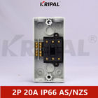 IP66 2P 20A 440V Su Geçirmez Yalıtım Anahtarı Avustralya standardı