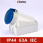 IP44 4P 63Amp Endüstriyel Priz Duvara Monte IEC standardı