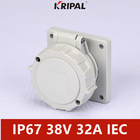 48V 32A IP67 3P Alçak Gerilim Panele Monte Soket IEC Standardı