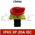 20A 4P IP65 Döner Lamba Anahtarı Ana Anahtar IEC standardı Su Geçirmez