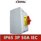 KRIPAL IP65 Elektrikli Döner Anahtarlar 4 Kutuplu 40A Su Geçirmez IEC Standardı