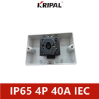 CE Onayı IP65 İzolatör Anahtarı 4 Kutuplu 32A 40A 50A 63A Muhafazalı